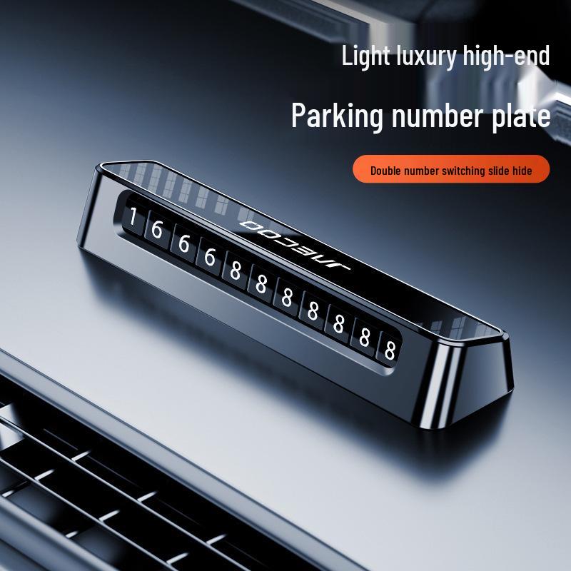 Jaecoo 23 Temporary Parking Phone Number Plate - High-End Display Car Moving Card