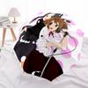 Maid  Pattern, Automatic Folding Umbrella, Portable and Foldable Design, 8 Ribs, a Christmas or Birthday Gift.