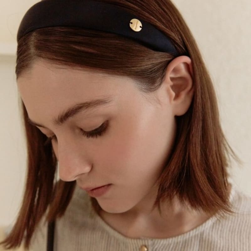 DEPOUND satin hairband - black (M)