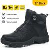 Men’s Four-Season Steel Toe Safety Boots: Anti-Smash, Anti-Puncture, Wear-Resistant, Comfortable High-Top Work Shoes