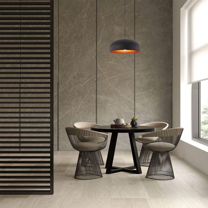 Suspension décorative 1xE27 23W IP20 – Métal noir