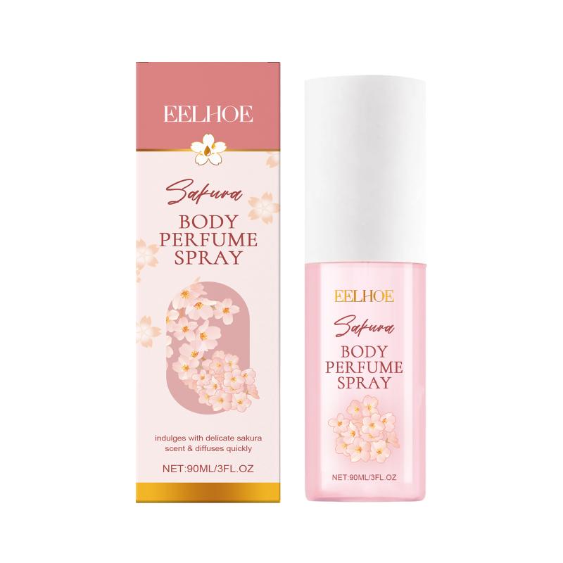 Body Perfume Cherry Blossom Long-Lasting Fragrance Spray With Soothing Scent Clean Cruelty Free Hair Body Perfume Spray