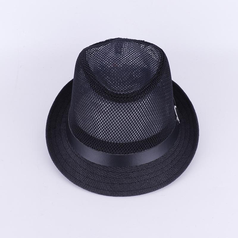 Men's and women's jazz top hats, middle-aged and elderly linen sun hats, jazz hats, men's summer top hats