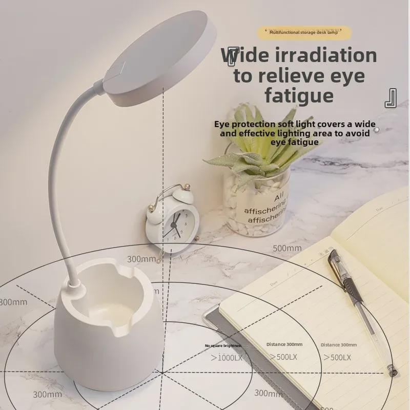 LED Rechargeable Desk Lamp - Eye Protection for Students and Children, Ideal for Bedrooms or Dorms
