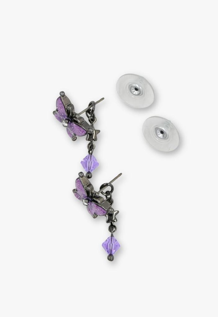 Butterfly Motif Earrings SAMA1519 XV [Anna Sui]