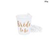 1Set Team Bride To Be Cup Plastic Shot Glasses Necklace Bachelorette Party Supplies Wedding Bridal Shower Hen Night Decorations