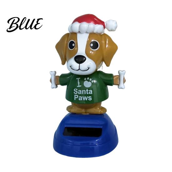 Funny Snowman Desk Decor Solar Powered Dancing Car Ornament, Creative Dashboard Christmas Cartoon Figure for Santa Claus Accessories Auto Interior