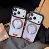 American retro stripes for iphone17 apple 17promax mobile phone case 13 contrasting color 16 magnetic suction bracket 15