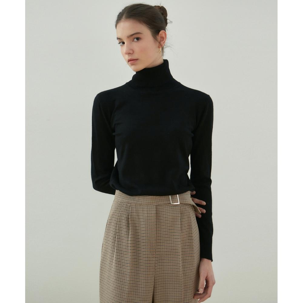 

NICK&NICOLE Мягкая водолазка Slim Knit_Black