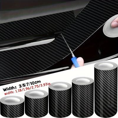Autocollant 3D en fibre de carbone nano pour voiture, bande de protection pour seuil de porte, rétroviseur latéral, bande anti-rayures, protecteur de pare-chocs