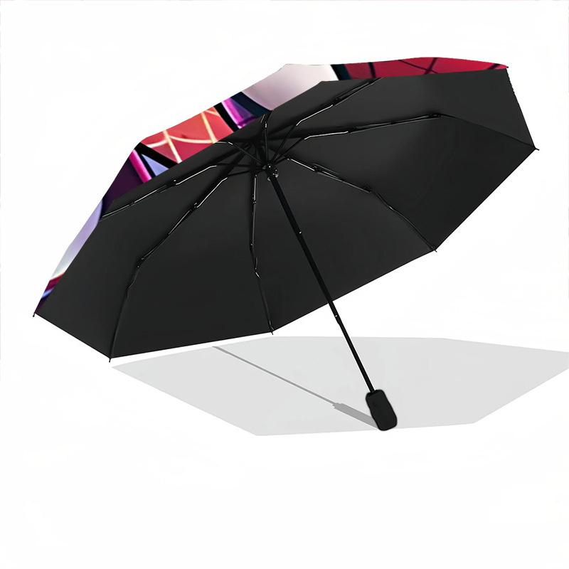 1pc Spider-Man Custom Name Automatic Folding Umbrella - Compact 8-Rib Design, Durable Plastic & Iron, Daily Use 018