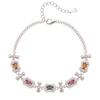 Natürliches Turmalinarmband Damen S925 Sterlingsilber Süßigkeitenfarbe Schatzarmband Ohrringe