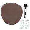Brown Motorcycle Seat Riding Cushion Pad with Springs Mount Bracket Fits for Yamaha
