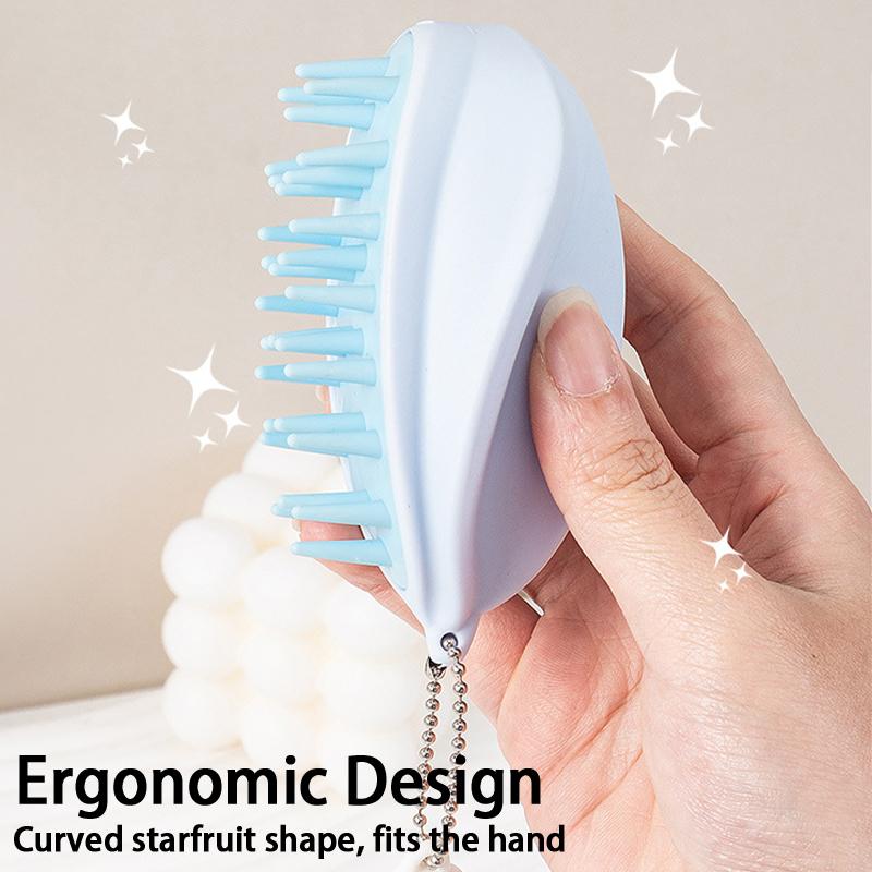 1pcs Silicone Scalp Brush Hair Washing Massager Comb for Sensitive Scalp Care and Daily Shower Routine