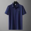 Polo de Manga Corta de Seda Helada para Hombre de Tallas Grandes