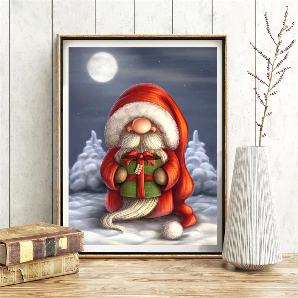 Diamond Painting Christmas DIY Diamond Embroidery Santa Claus Full Round Drill