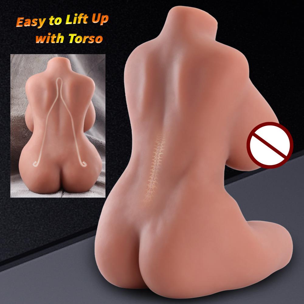 Artificial Vagina for Masturbation Sex Doll Big Boobs & Soft Ass, Sex Dolls for Men Realistic Textured Vaginal Dual Tunnel