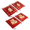 2 Pcs Chinese Style Wedding Seat Cushion Red Seat Pad New Year Wedding Gifts Kneel Cushion Bay Window Sofa Home Decor Pillows