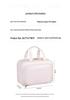 Luxury Large-Capacity Travel Cosmetic Bag with Partitioned Storage and Patch Pockets