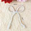 10PCS White Imitation Pearl Bow Cake Decorations Bow Dots Cupcake Toppers for Children's Birthday Baby Shower Cake Decorations