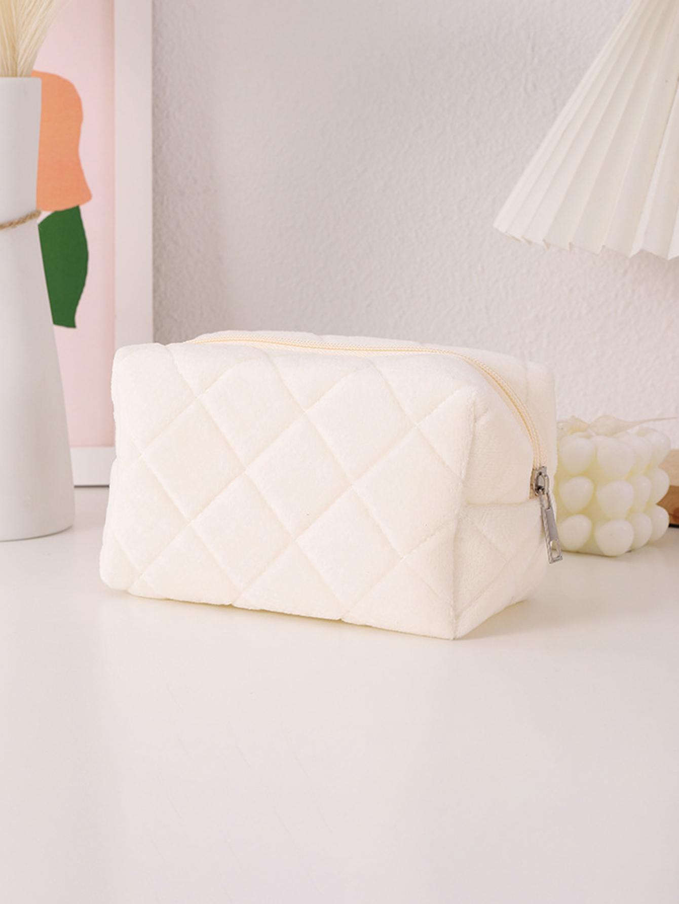 

Cute diamond shape pattern pencil case, creative large-capacity stationery storage bag, stylish portable school supplies