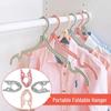 Multifunctional Non-Slip Folding Clothes Hanger & Drying Rack for Travel, Dormitory, or Hotel.