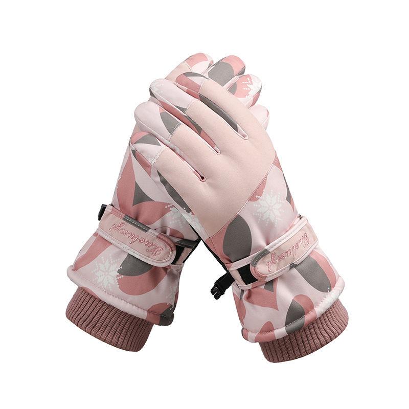 Winter Gloves Women Ski Gloves with Touchscreen Function Thermal Gloves Warm Snow Gloves Waterproof Snowboard Woman Gloves
