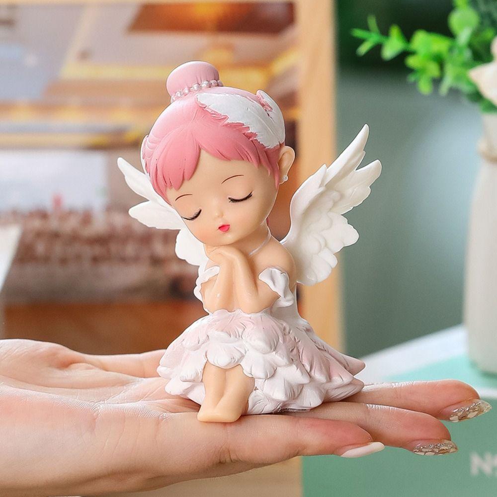 Angel Girls Statue Creative Desktop Decor Ornaments Ballet Girl Figurines  Home Decoration