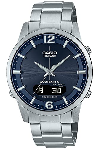 LINEAGE Casio LCW-M170D-2AJF Мужские часы с солнечным питанием и радиоконтролем, серебристые, оригинальный японский продукт