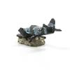 Craft Airplane Wreck Aquarium Ornament Miniature Desktop Knick-knack  Aquarium
