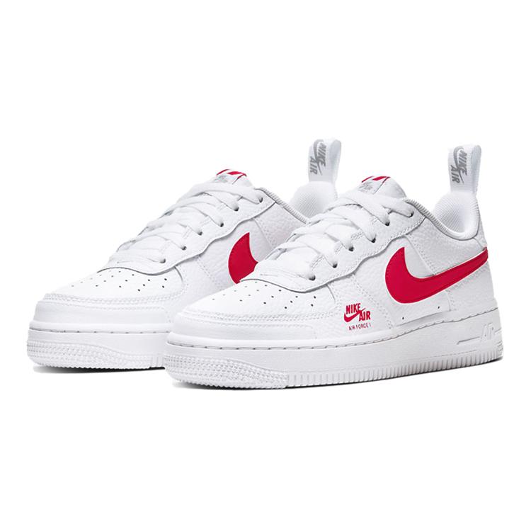 Nike Air Force 1 Low 07 White University Red GS CZ4203-100