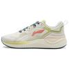 Li Ning Дышащие кроссовки для бега с амортизацией, низкие, женские, жемчужно-белые ARST072-5