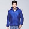 Mens Lightweight Hooded Stand Collar Short Cotton Jacket Casual Winter Portable Coat