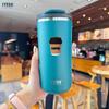 600ML Vacuum Flask Insulated Travel Tumbler Large Capacity Cup for Office Car Hot Cold Portable Thermoses Drinkware with Coffee Sticker