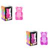 Squishy Cute Bear Maltose Squeeze Toy NeeDoh Stress Relief Fidget Colorful Sensory Toys Boxed Soft Slow-Rebound Squishies for Adults Gifts
