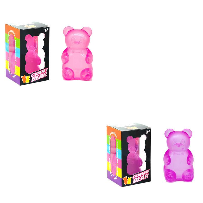 Squishy Cute Bear Maltose Squeeze Toy NeeDoh Stress Relief Fidget Colorful Sensory Toys Boxed Soft Slow-Rebound Squishies for Adults Gifts