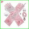 Frozen Elsa 6-Piece Costume Accessory Set (Heart Tiara, Magic Wand, Gloves, Necklace, Ring, and Earrings) (Pink)