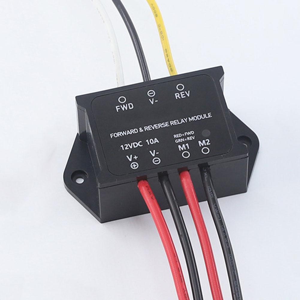 12V 10A Forward & Reverse Relay Module For Snowplow Fan Actuators Motor Control Power Tools Replacement DC Relay Module Parts