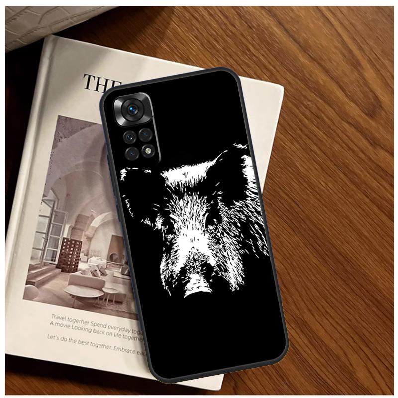 Cute Wild Boar Funny Cartoon Case For Xiaomi Redmi Note 13 9 10 11 12 14 15 Pro Plus Cover For Redmi 15 C 12C 13C 14C 10C