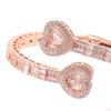 Trendy Bracelet Zircon Trimming Decorative Wrist Bangle for Birthday Lovers