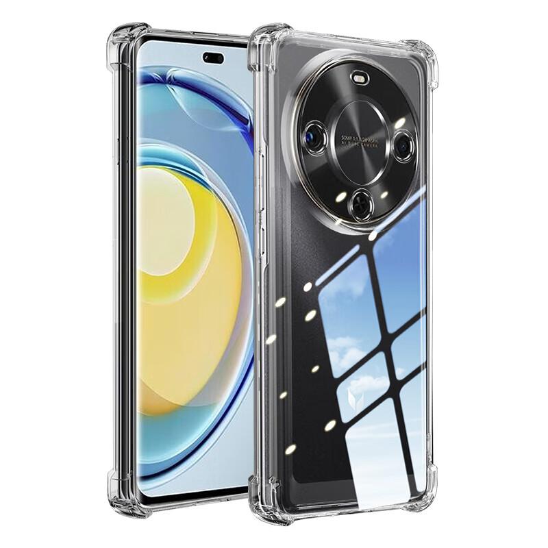 Case for Huawei Enjoy 70X/Magang 30, And Slim Full Protection Camera Lens Anti-Drop Clear Soft Four-Corner Airbag Shockproof - with LanyardTransparent