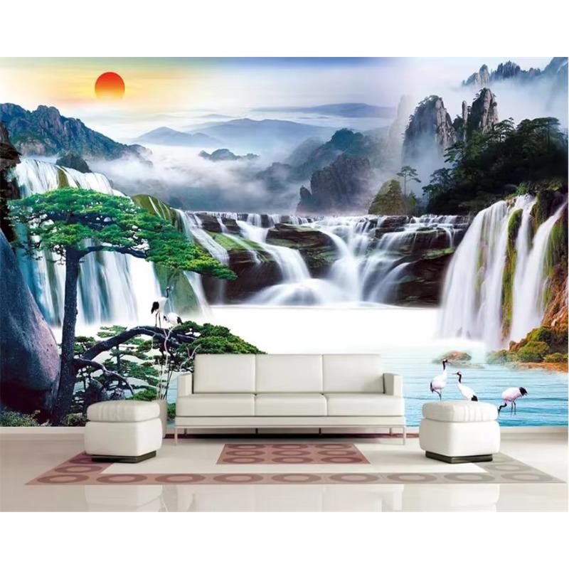 

3d фотообои пейзаж обои ТВ фон домашний декор обои 200 cm(W) x 140 cm(H)