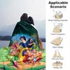 1pc, Snow White and the Seven Dwarfs Home Decor Gift Cozy Blanket for Bedroom, Living Room, Travel, Camping, Car