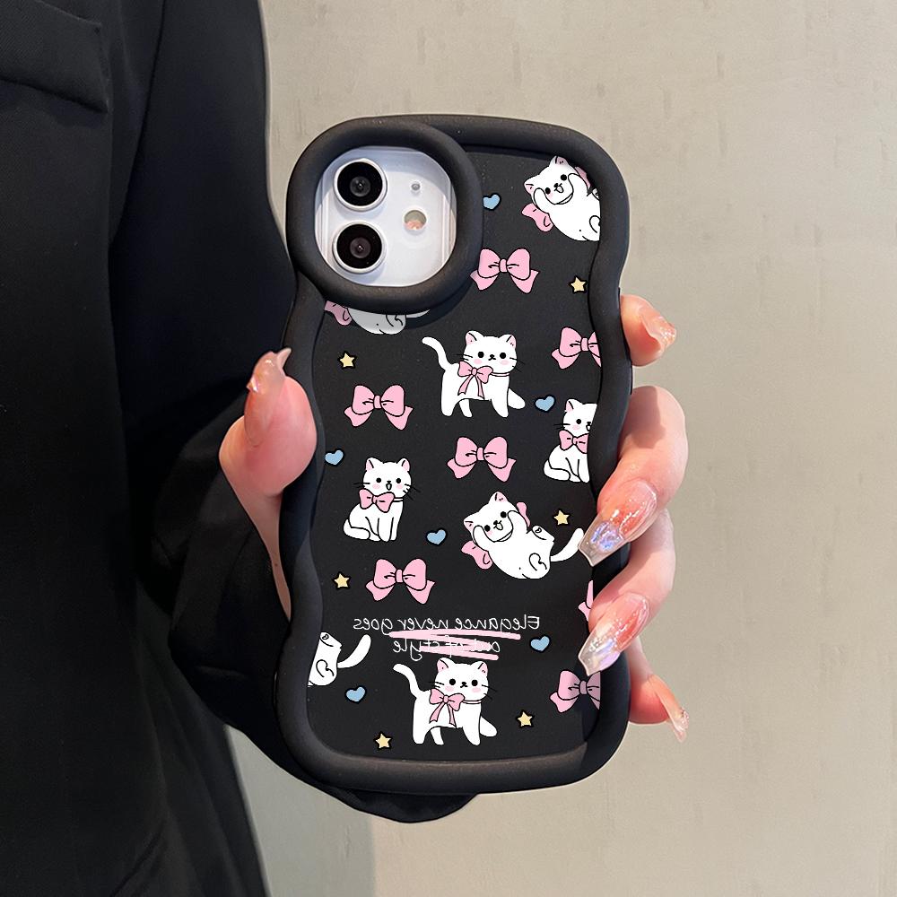 Big Wave Edge Material siliconic moale Husă pentru telefon Macaron Carcasă de protecție antișoc din cauciuc pentru iPhone Samsung Huawei Honor Xiaomi Redmi OnePlus Moto