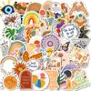 50 Rainbow Boya Series Stickers DIY Mobile Case Flat Refrigerator Skateboard Pack
