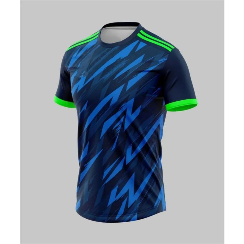 Camisetas de Fútbol Deportivas Camiseta de Fitness para Correr al Aire Libre Impresión 3D Verano Secado Rápido Camiseta para Hombre Ropa Camiseta