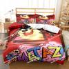 Set di biancheria da letto con stampa 3D del diavolo della Tasmania, completo di federa e copripiumino, morbido, per letto singolo, matrimoniale, queen size e super king size.