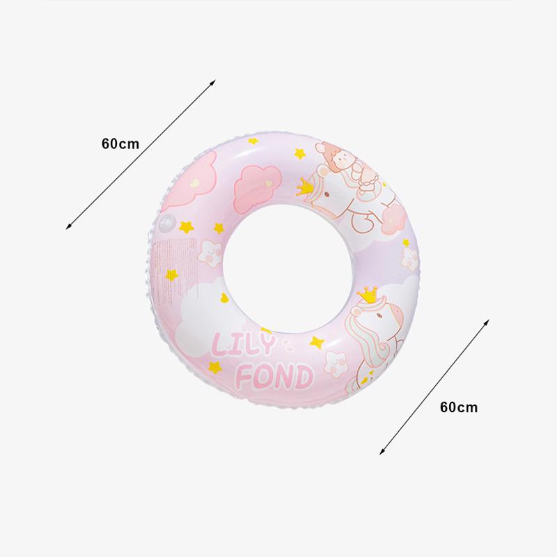 

Плавание Детский круг Новый Милый Мультяшный Розовое Облако Лошадь Узор Игрушка Вода 60 cm