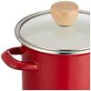 PEARL METAL Cook Pot, Enamel, Deep, 12cm, Red, Crasso, HB-5068