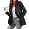 Dames Lente en Herfst Corduroy Casual Jas Losvallende Pasvorm Comfortabele Bovenkleding Effen Kleur Blazers Knoopjas
